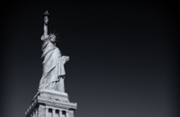 Statue of Liberty Black & White photo 2